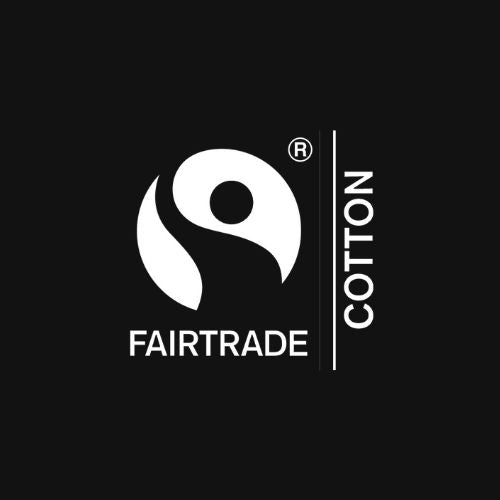 Fairtrade Cotton logo in black and white 