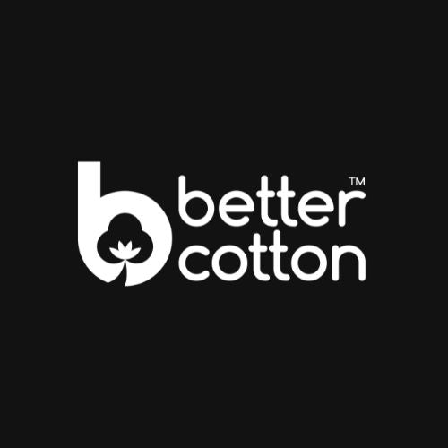 Better Cotton logo in black and white