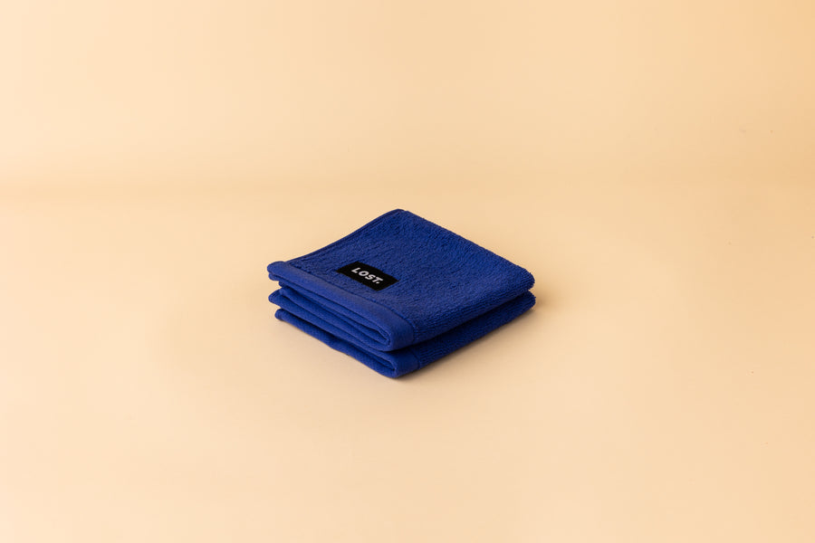 ELECTRIC BLUE FACE WASHER