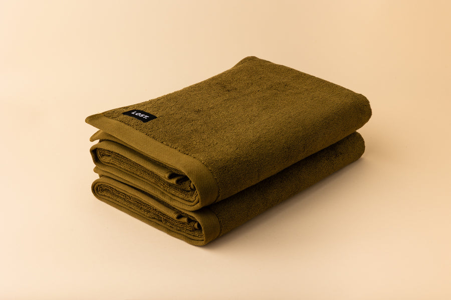 KHAKI BATH TOWEL